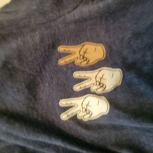 Aeropostal navy tee, size L, peace!